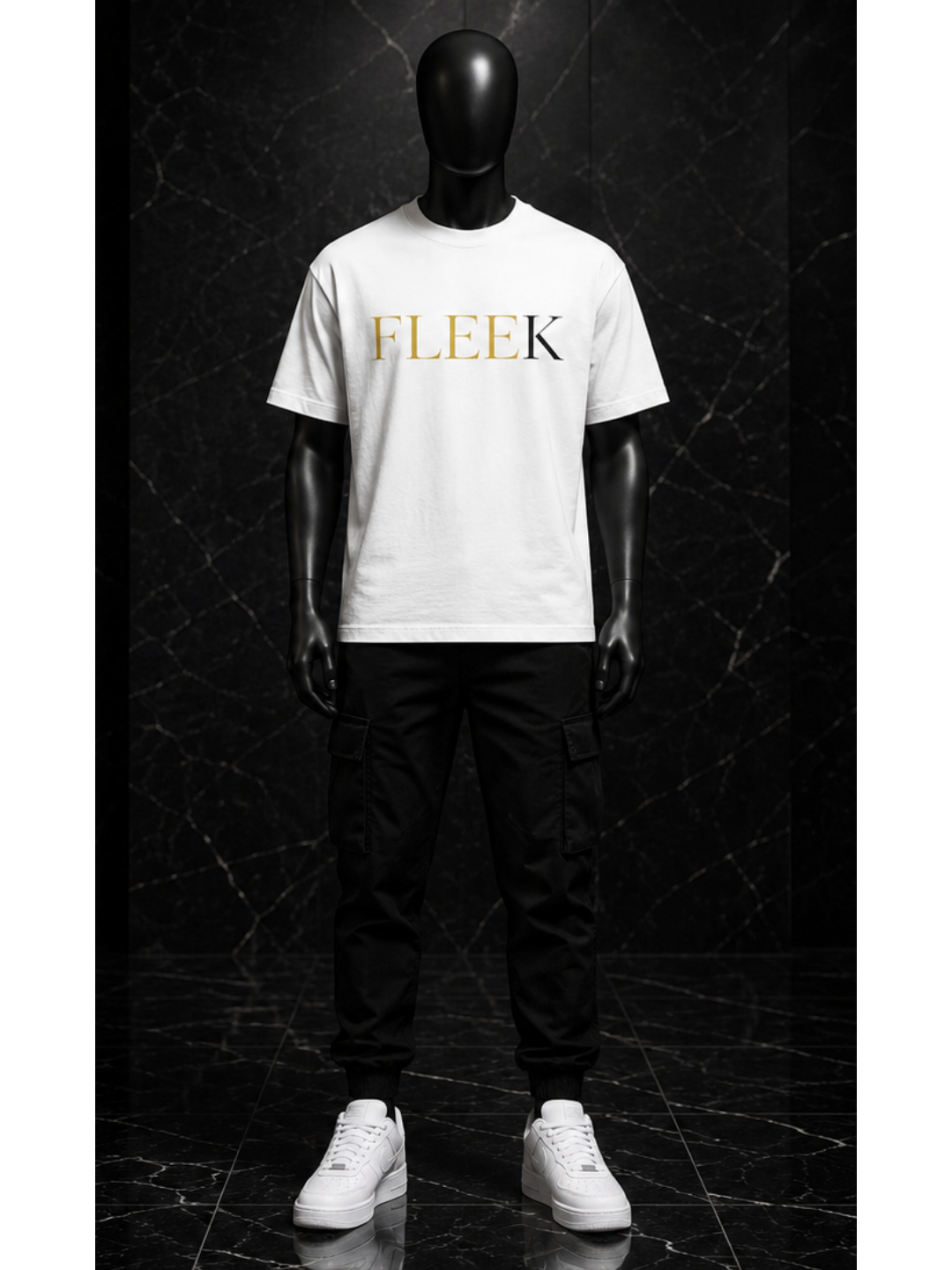 FLEEK Signature White Tee